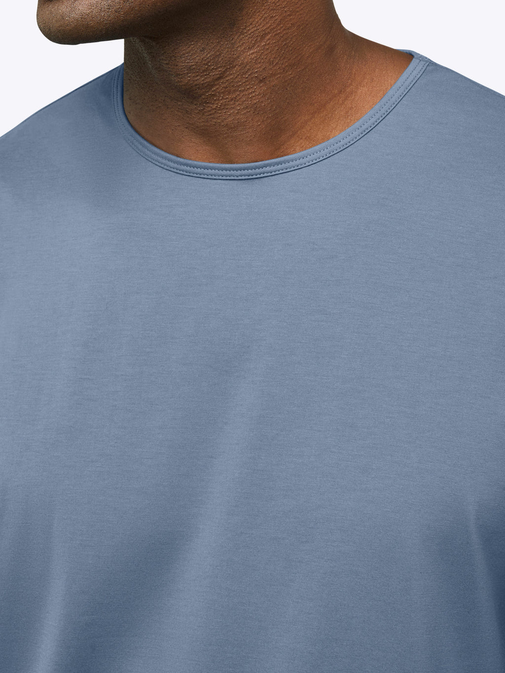 Cadet Blue AO Curve Hem Tee