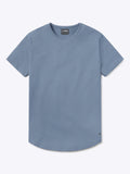 Cadet Blue AO Curve Hem Tee