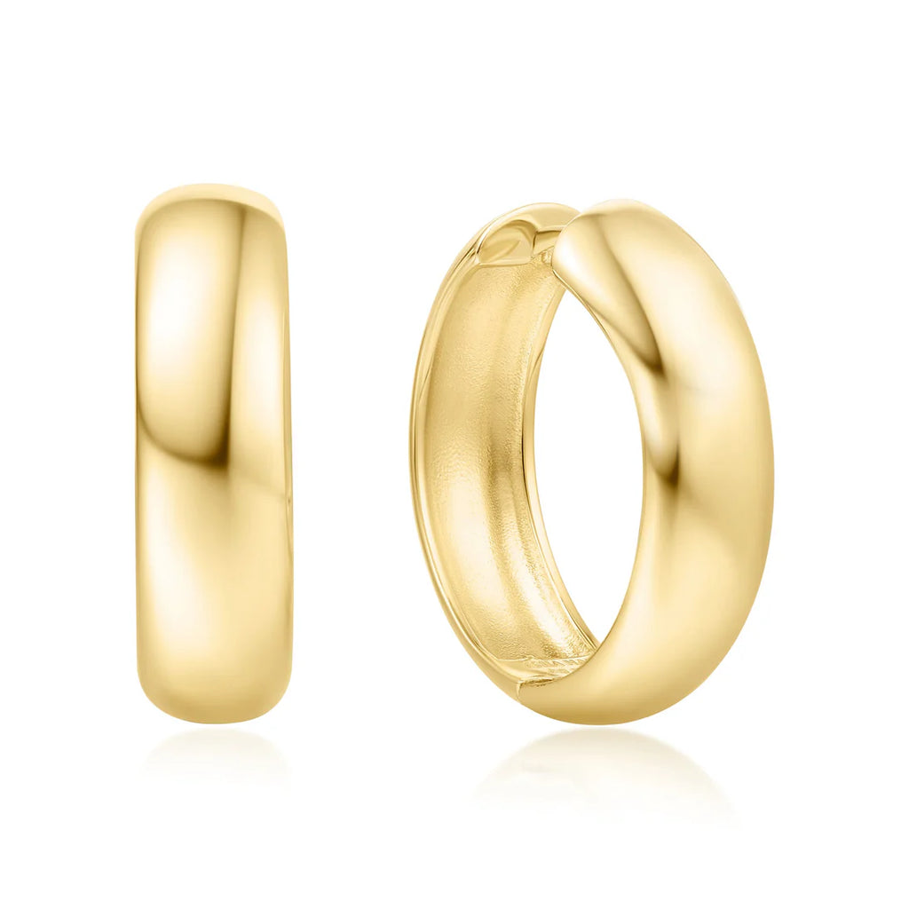 gold chubby hoops