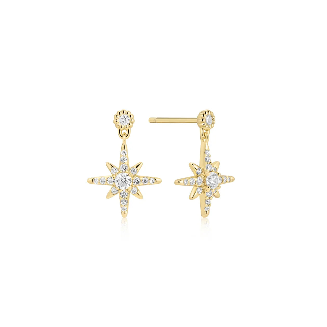 Gold Nova Dangle Stud