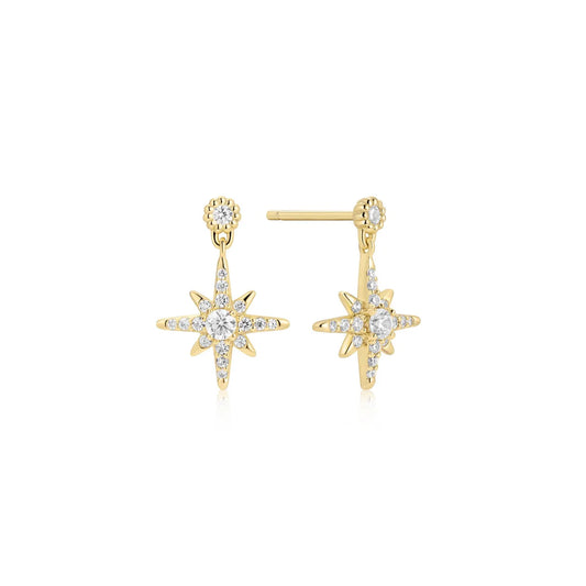Gold Nova Dangle Stud