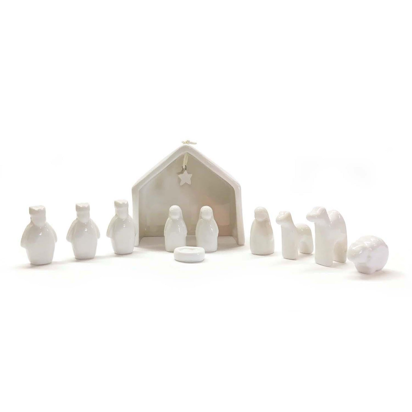 mini nativity set in box
