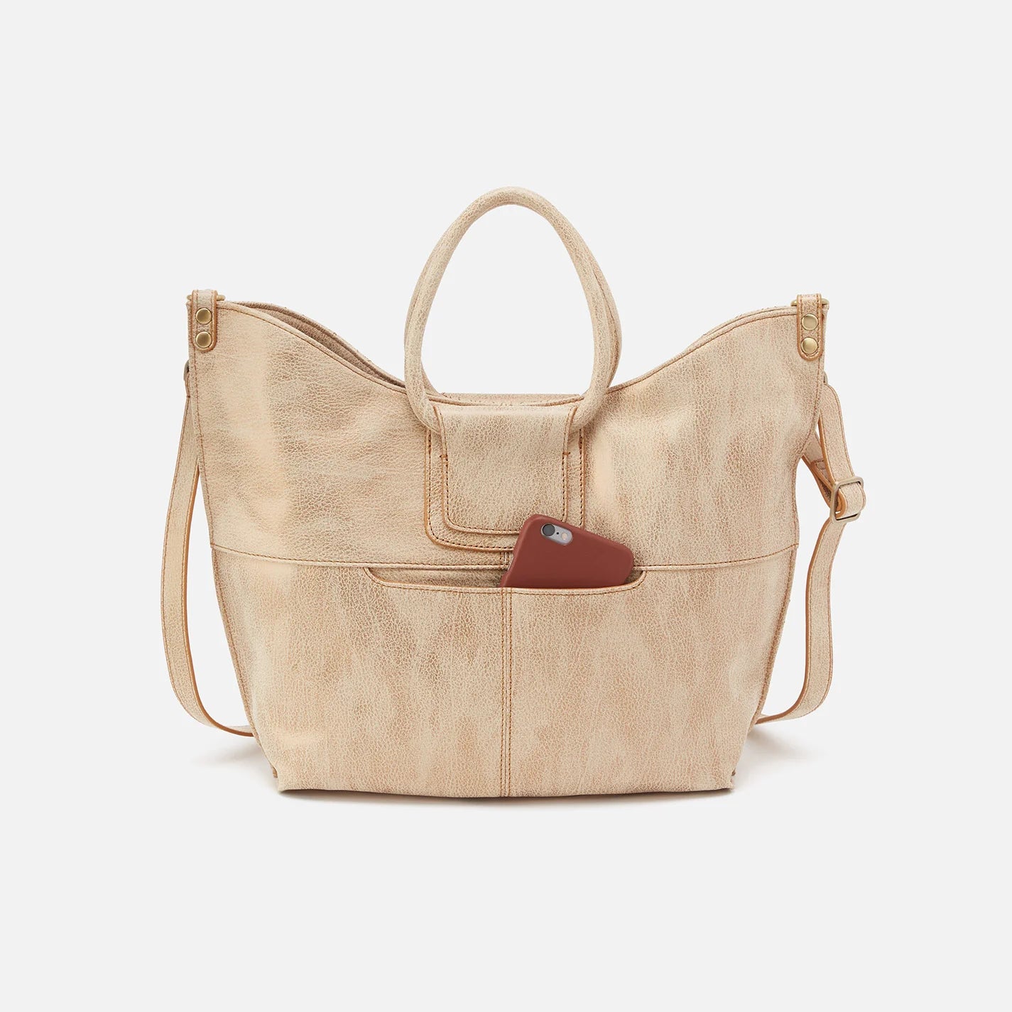 Shelia Embroidered Tote - Gold Leaf