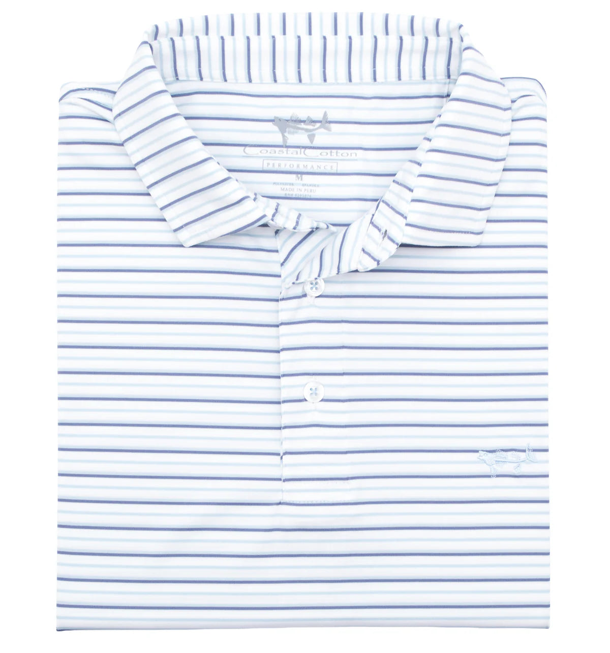 Blue Sky Stripe Polo