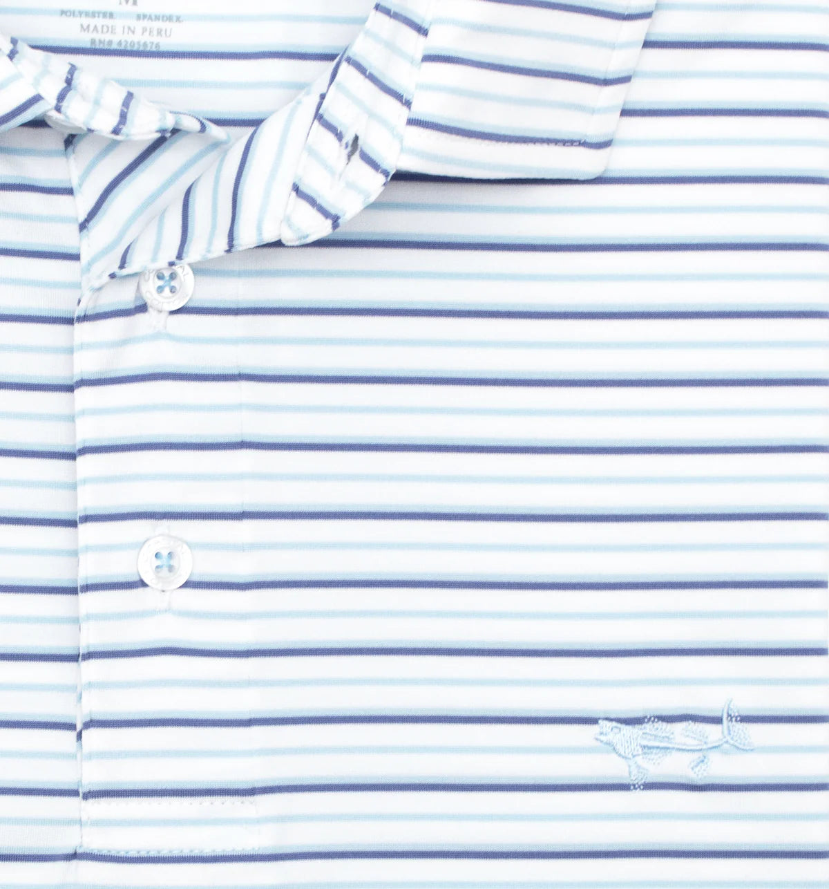 Blue Sky Stripe Polo
