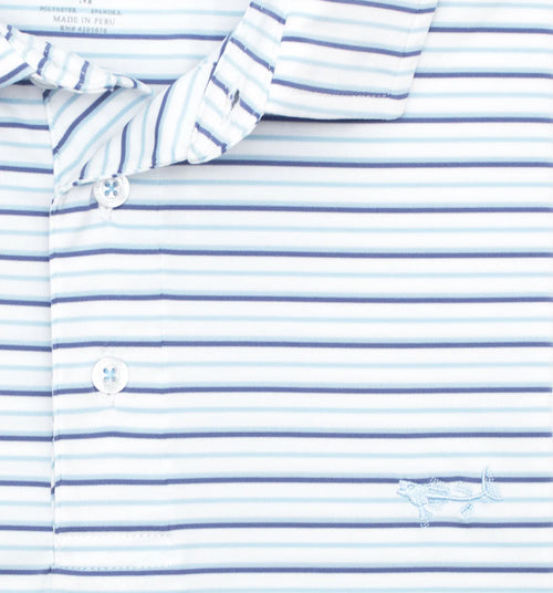 Blue Sky Stripe Polo