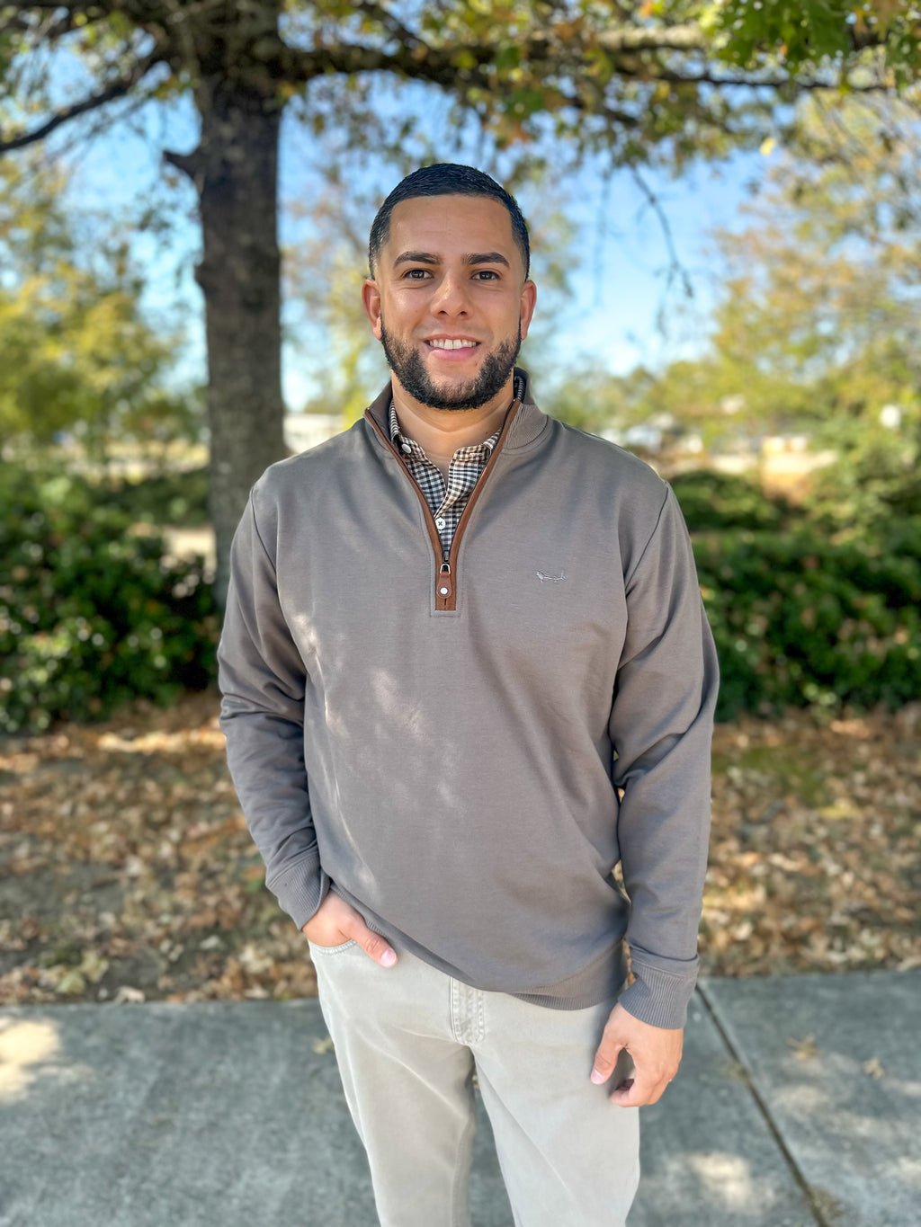 Bronze Terry Quarterzip