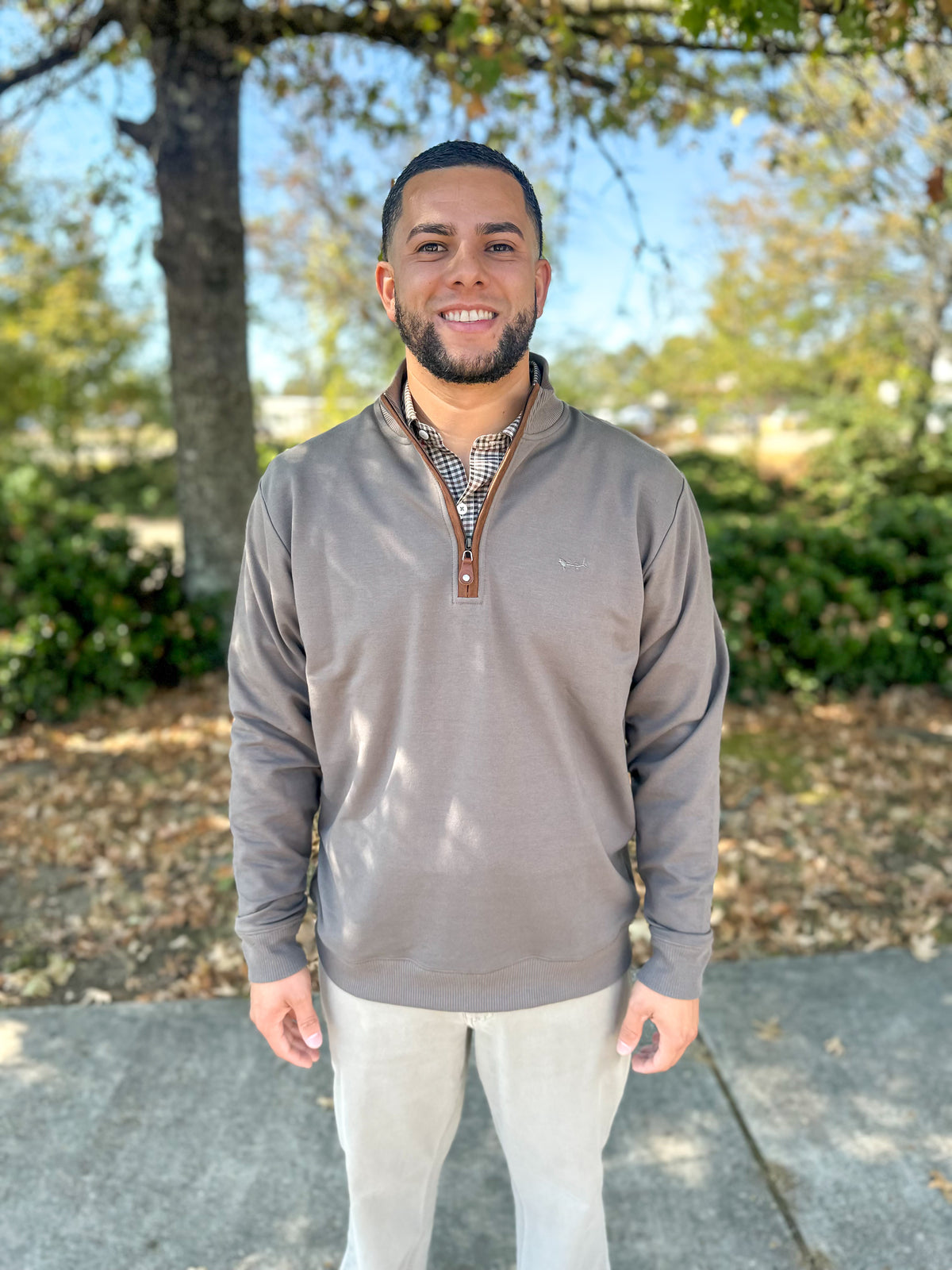 Bronze Terry Quarterzip