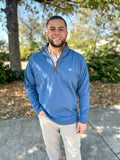 Teal Terry Quarterzip