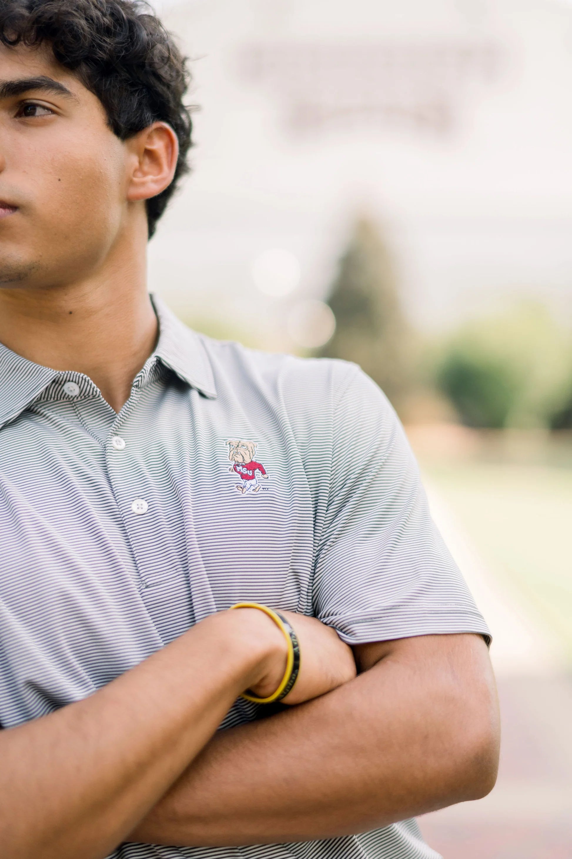 Walking Bully Stripe Polo