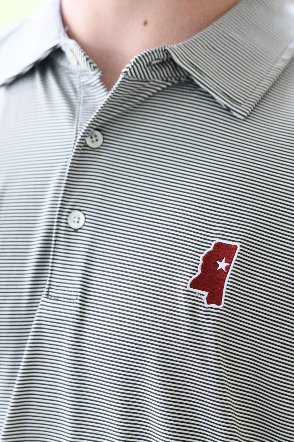 MS State Outline Polo