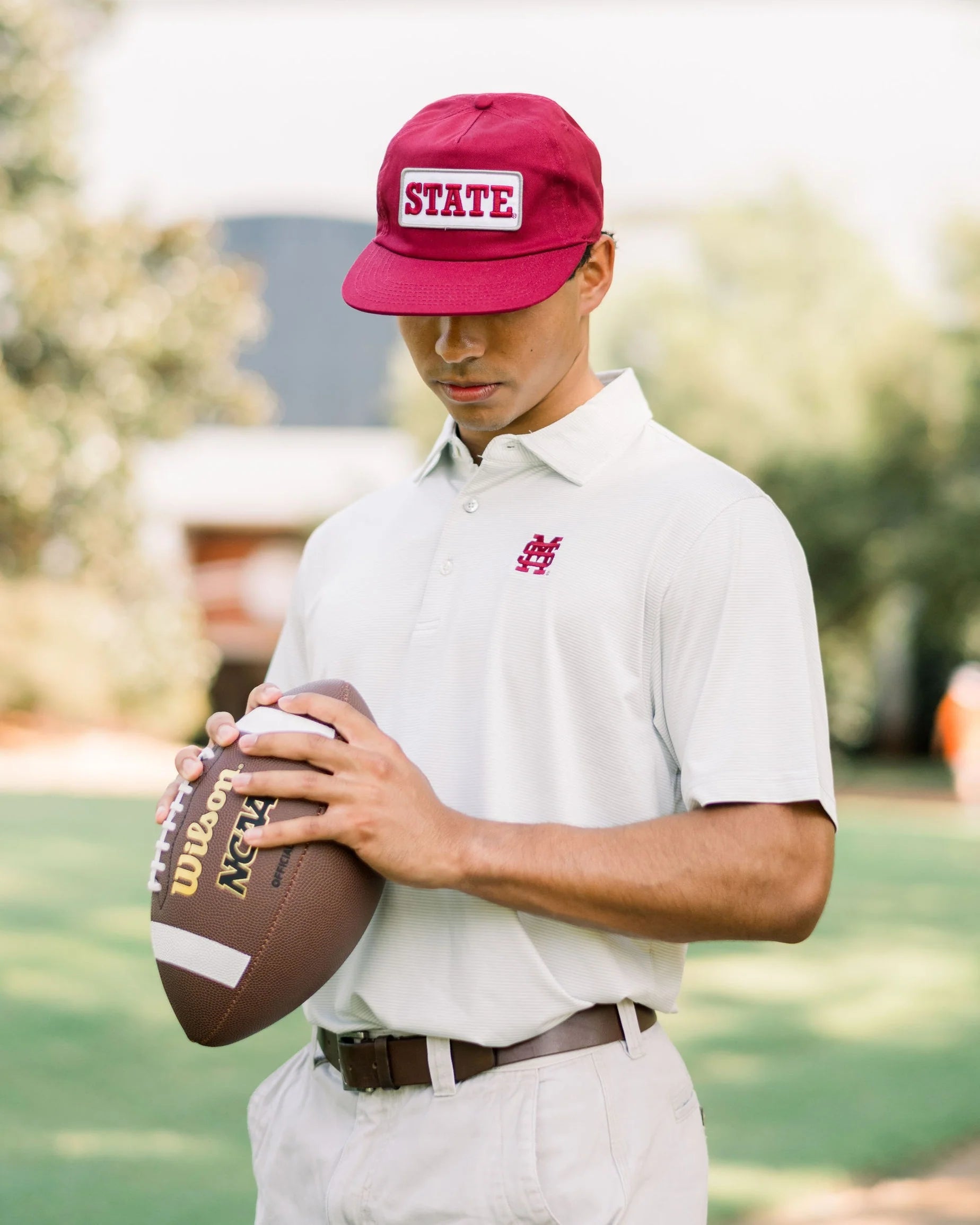 MSU Stripe Polo