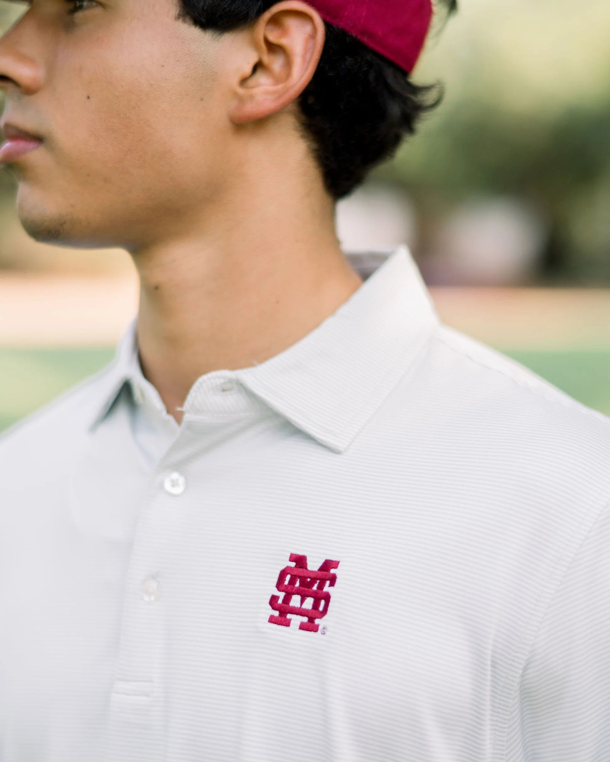 MSU Stripe Polo