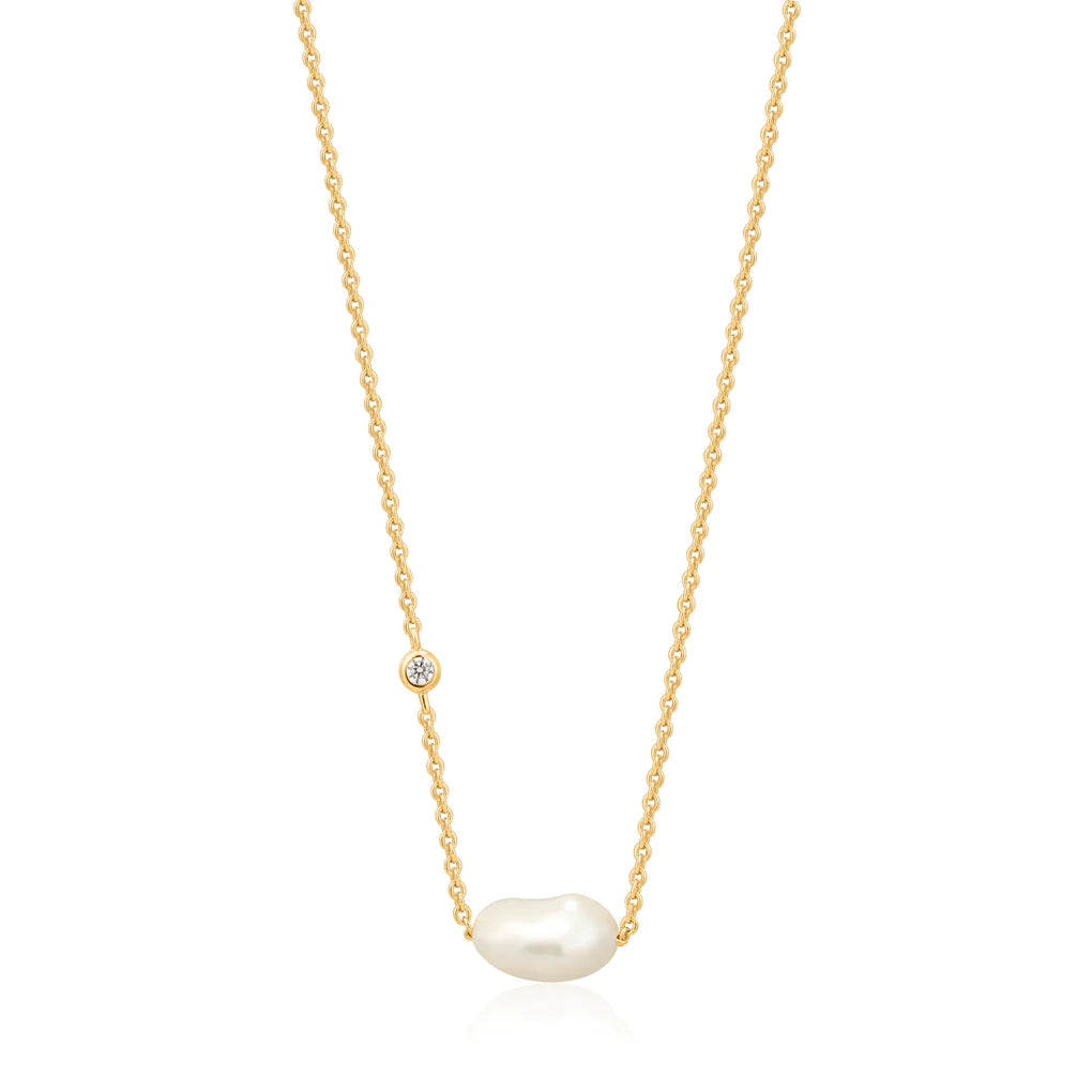 gold pearl necklace