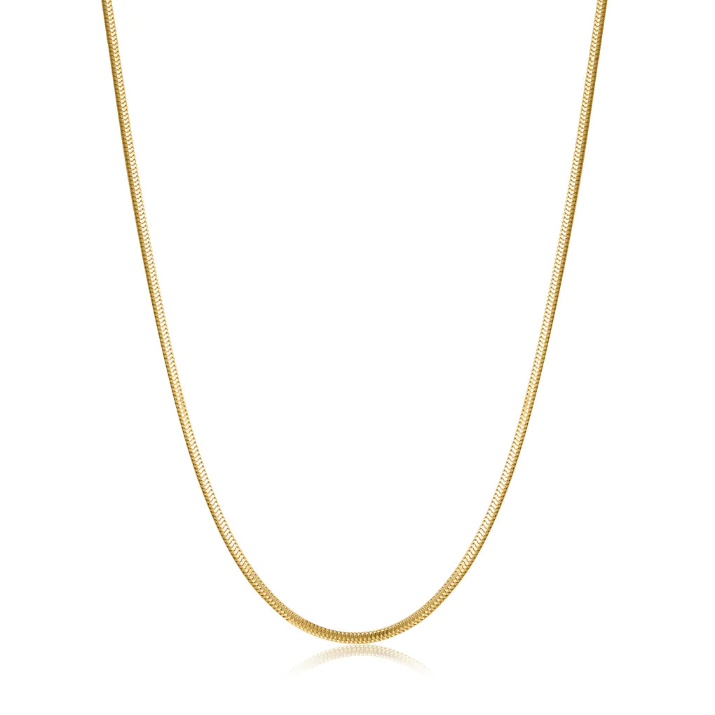 gold snake chain necklace