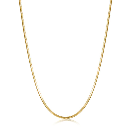 gold snake chain necklace