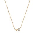 gold orb sparkle pendant necklace