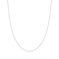 silver mini link charm chain necklace