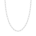 silver link charm chain necklace