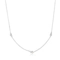silver twisted wave chain necklace