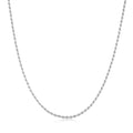 silver rope necklace