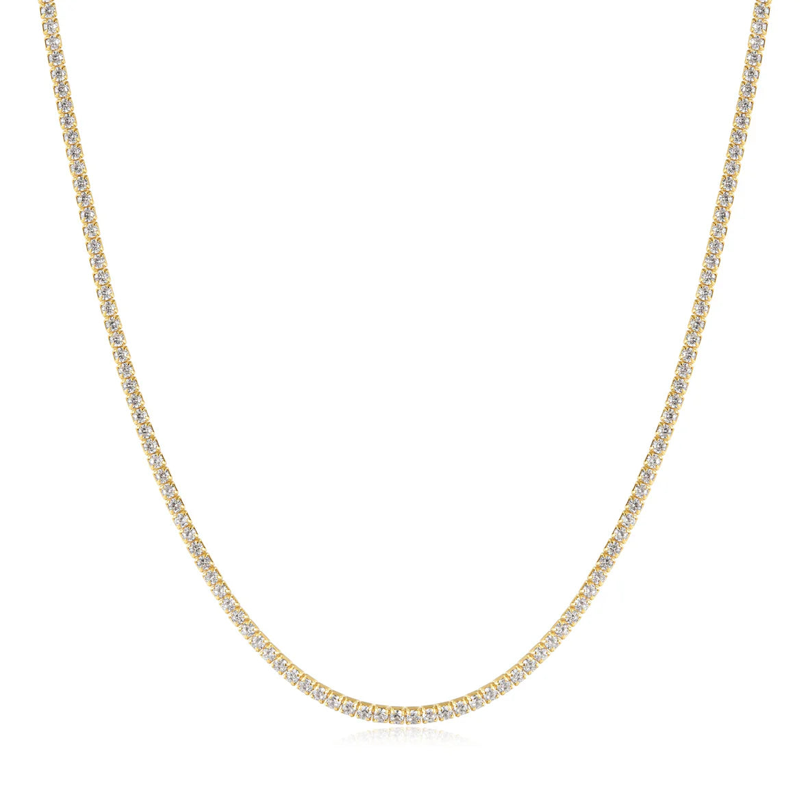 pave tennis necklace