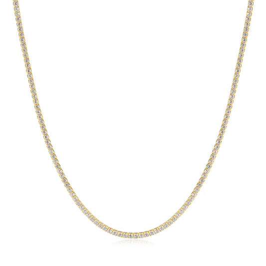 pave tennis necklace