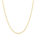 gold rectangle link chain necklace