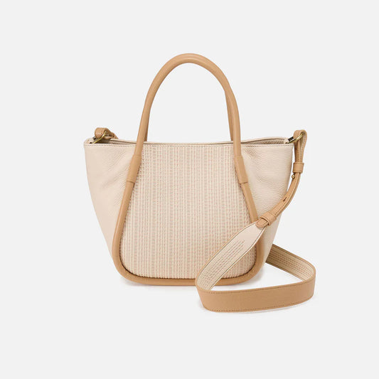 Margo Satchel Pebbled Leather in Cream