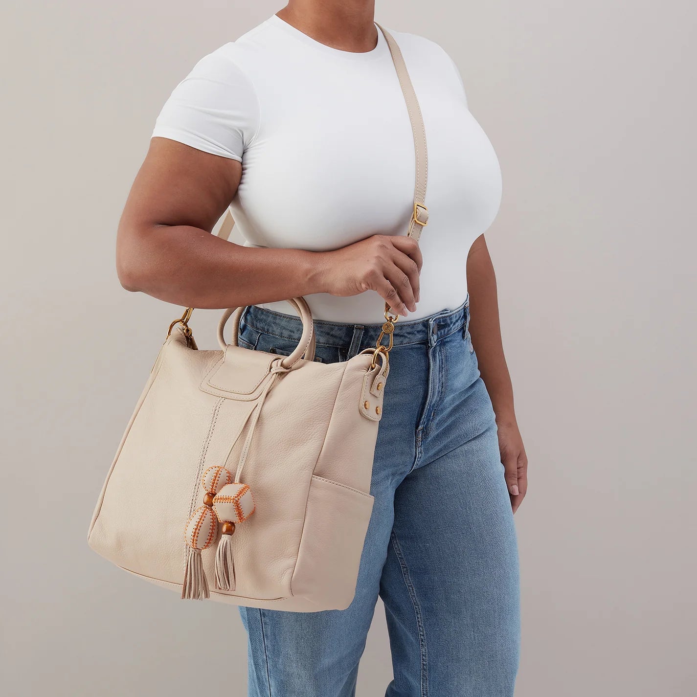Shelia Large Satchel - Stonewash
