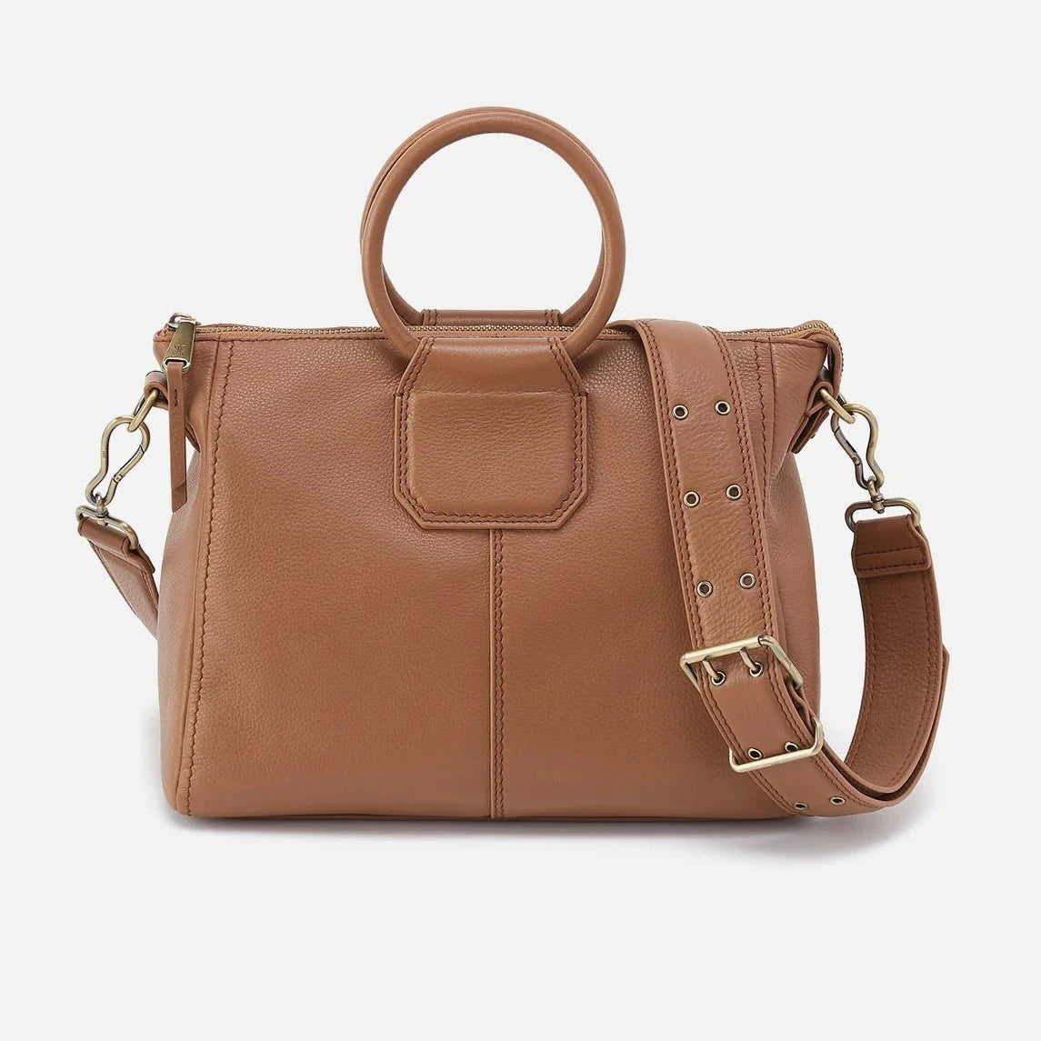 Shelia Medium Satchel - Brown Sugar