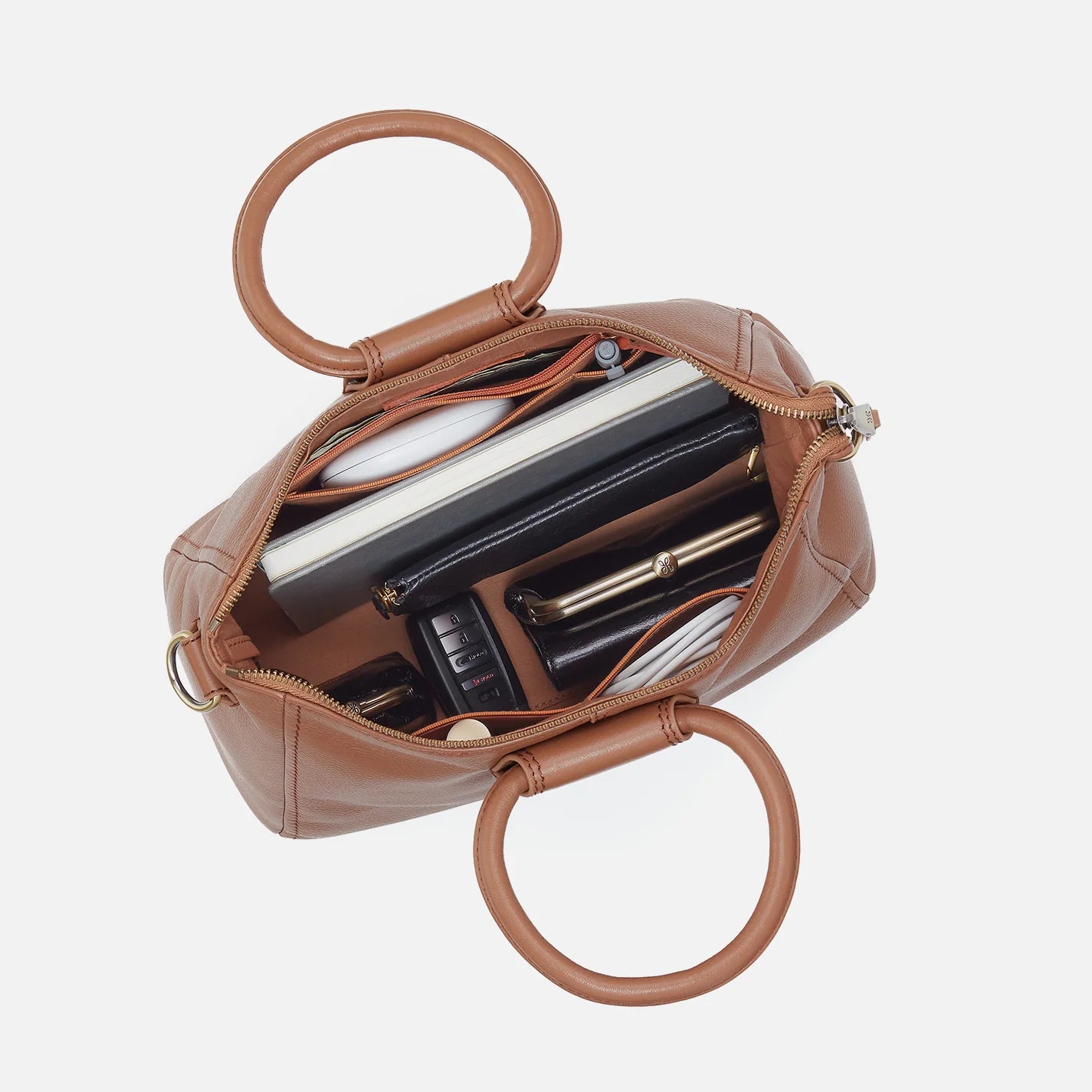 Shelia Medium Satchel - Brown Sugar