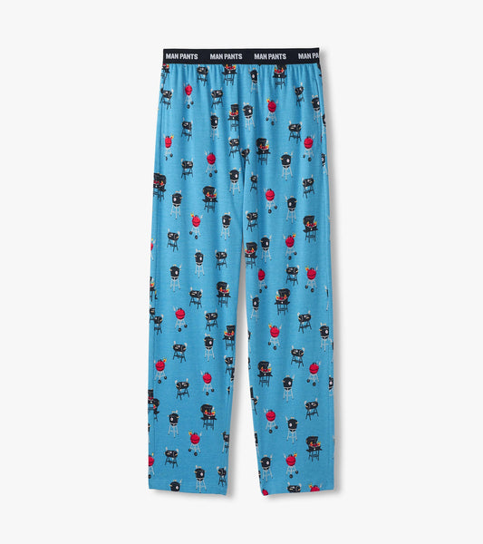 flaming bbqs man pants