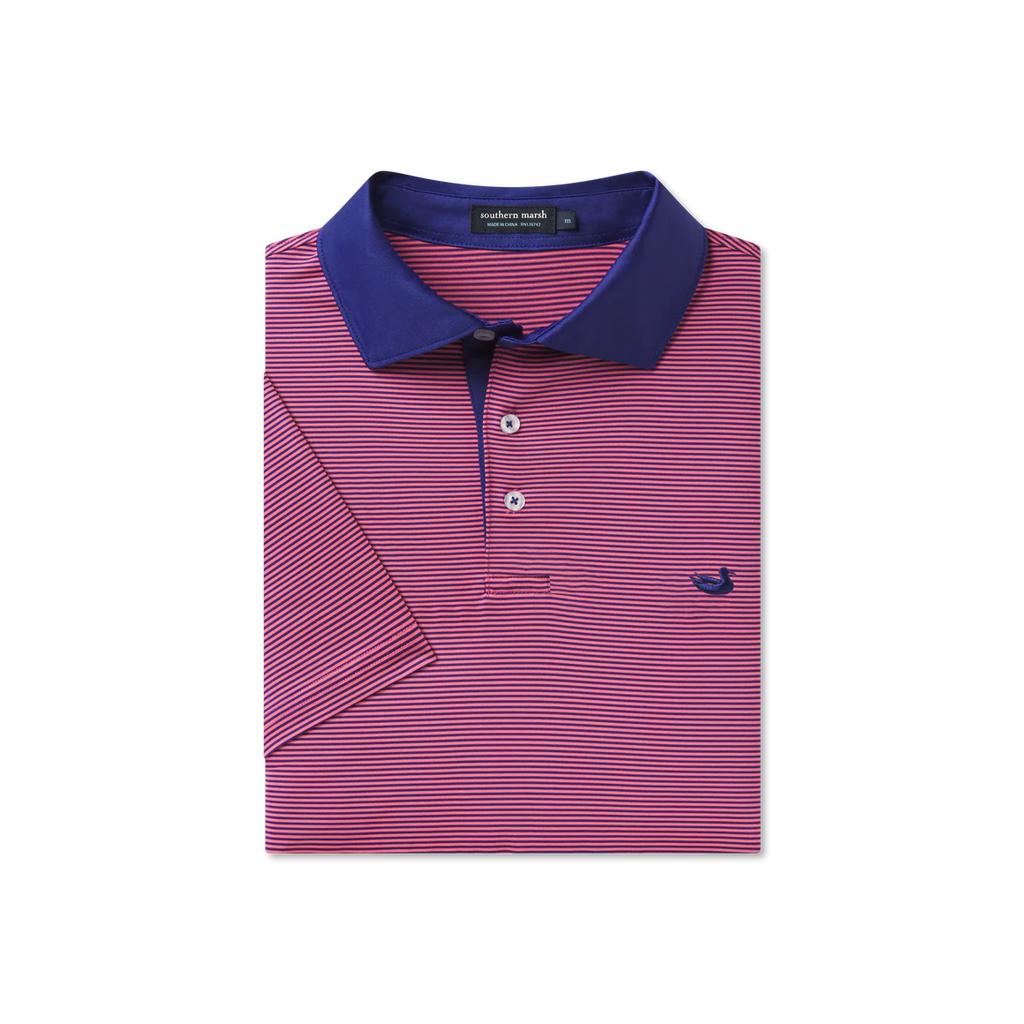 Navy Fizz Stripe Polo