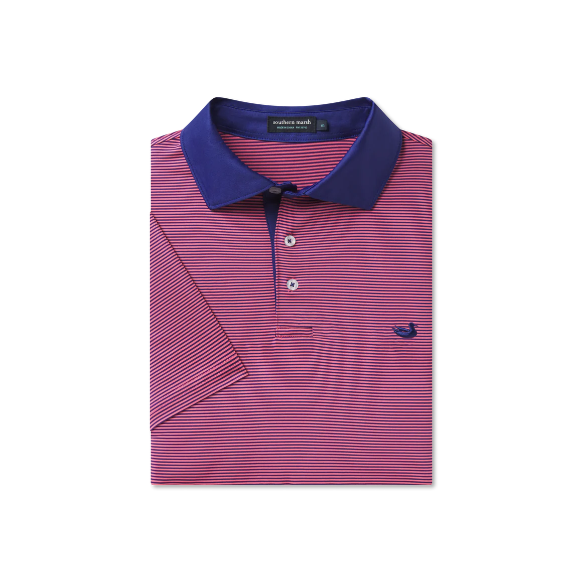 Navy Fizz Stripe Polo