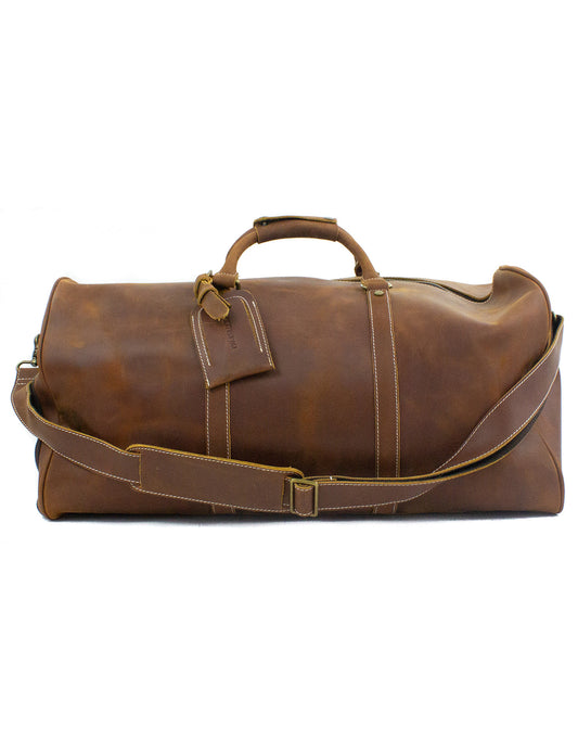 Migratory Brown Leather Duffle