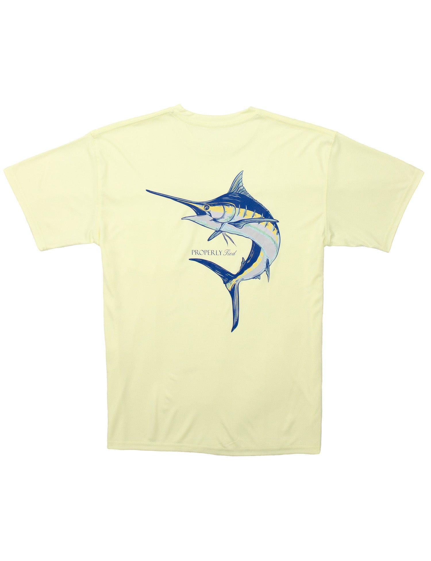 Yellow Blue Marlin Performance Tee