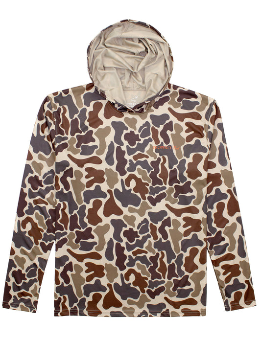 vintage camo performance hoodie