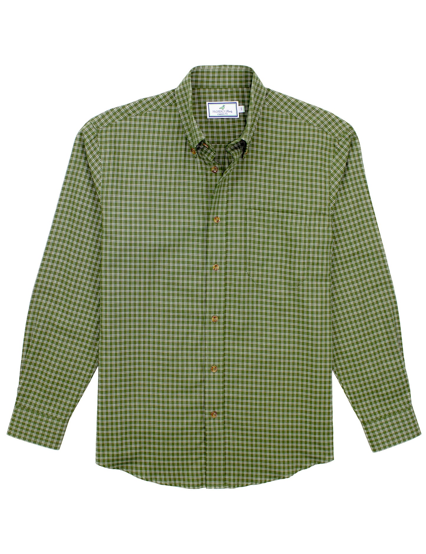 cypress needle button down