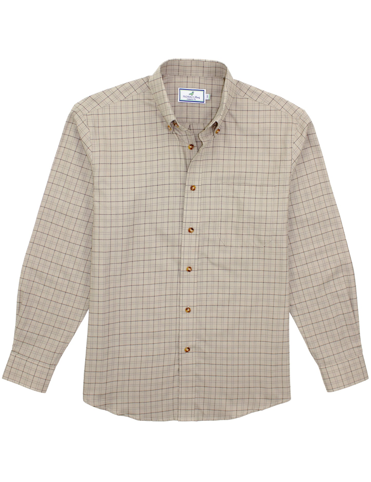 wheat field button down