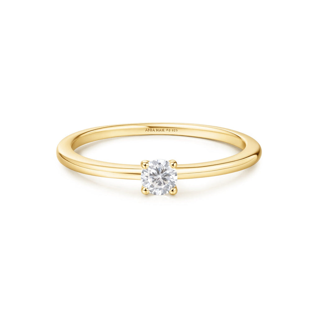 gold slim stacking ring
