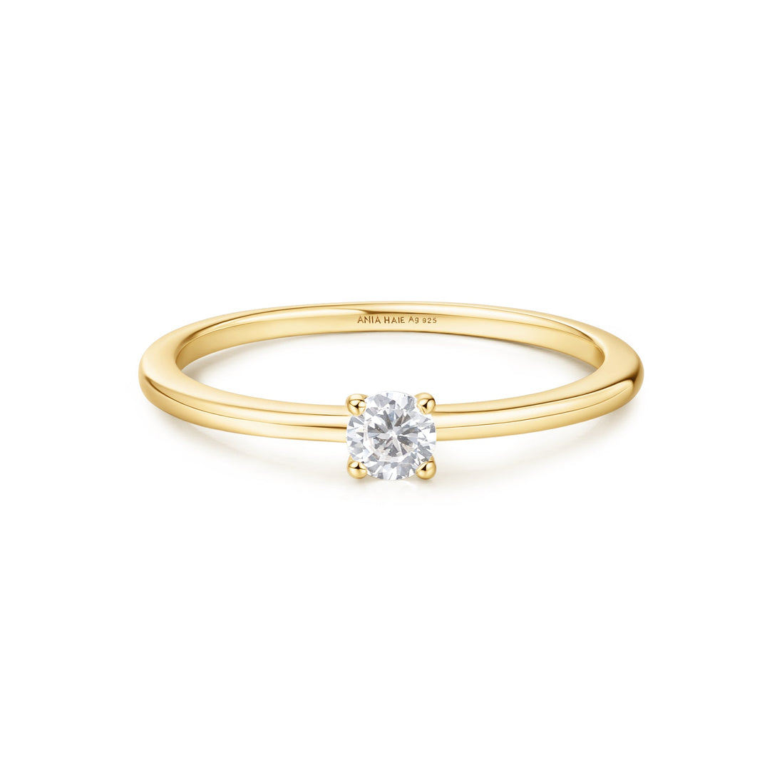 gold slim stacking ring