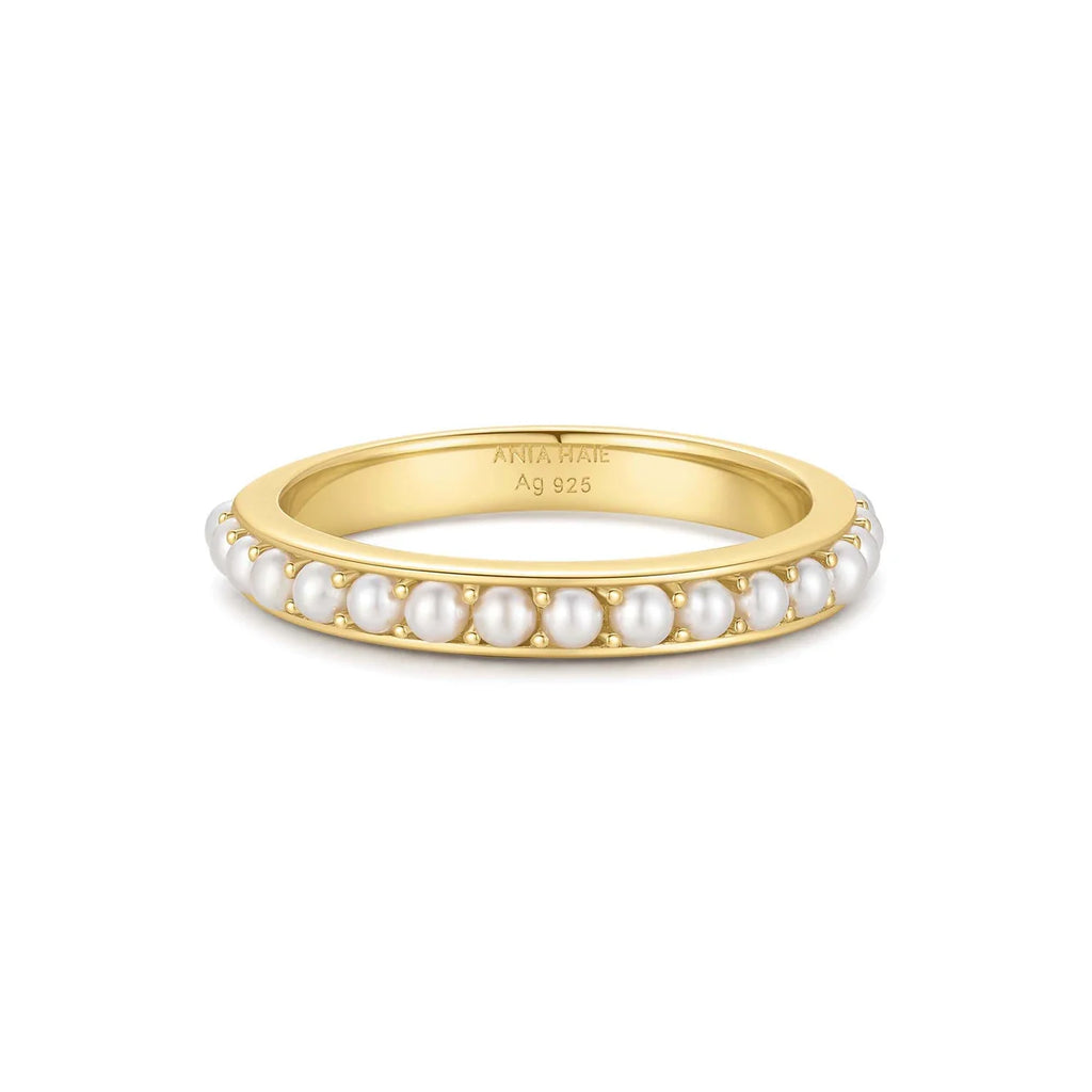 Shell Pearl Beaded Ring