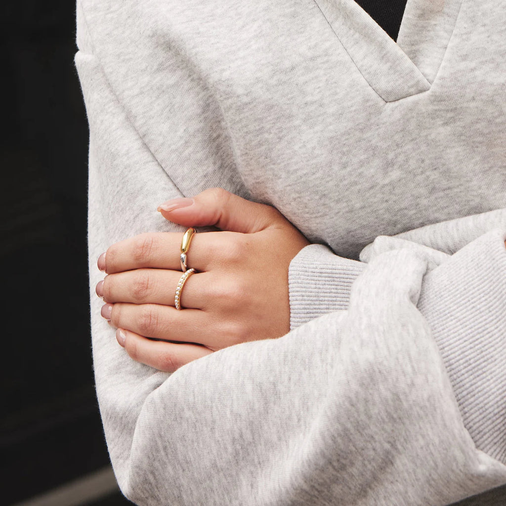 Shell Pearl Beaded Ring