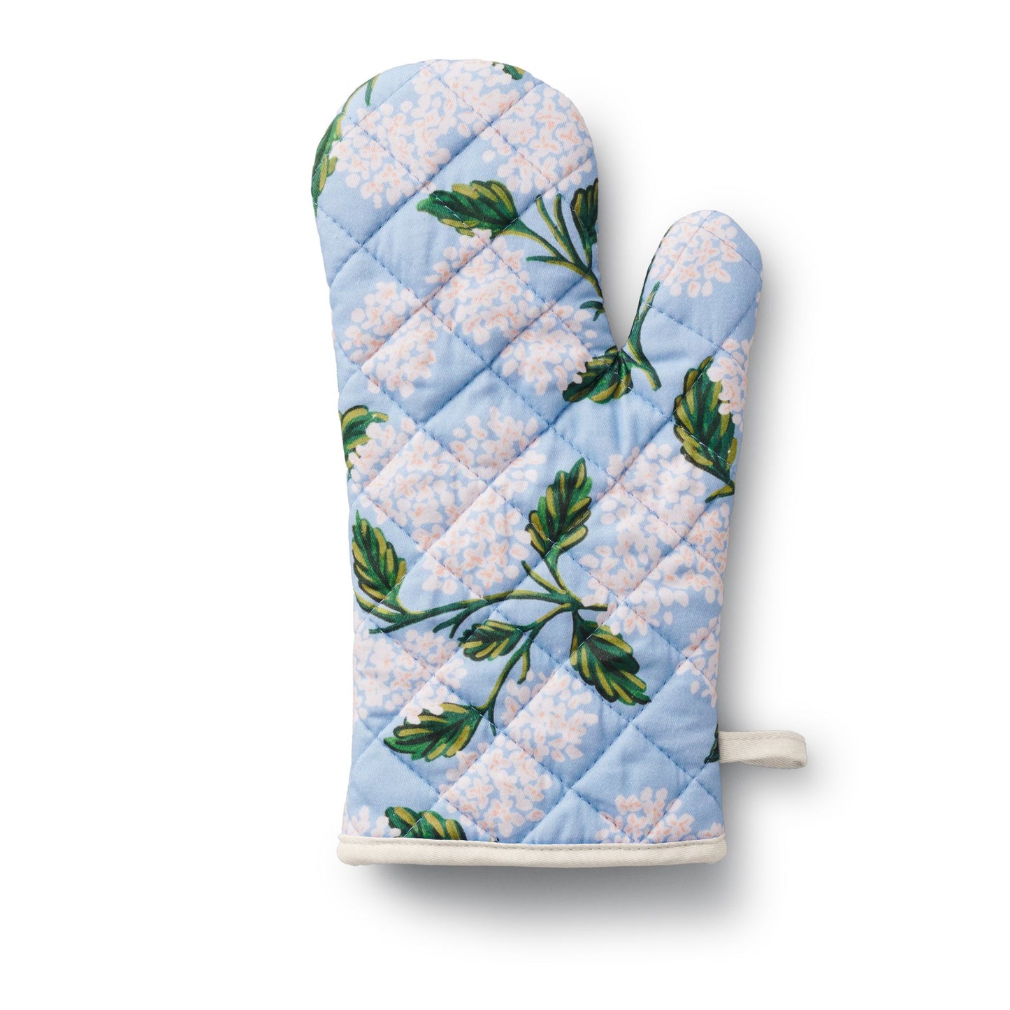 hydrangea oven mitt