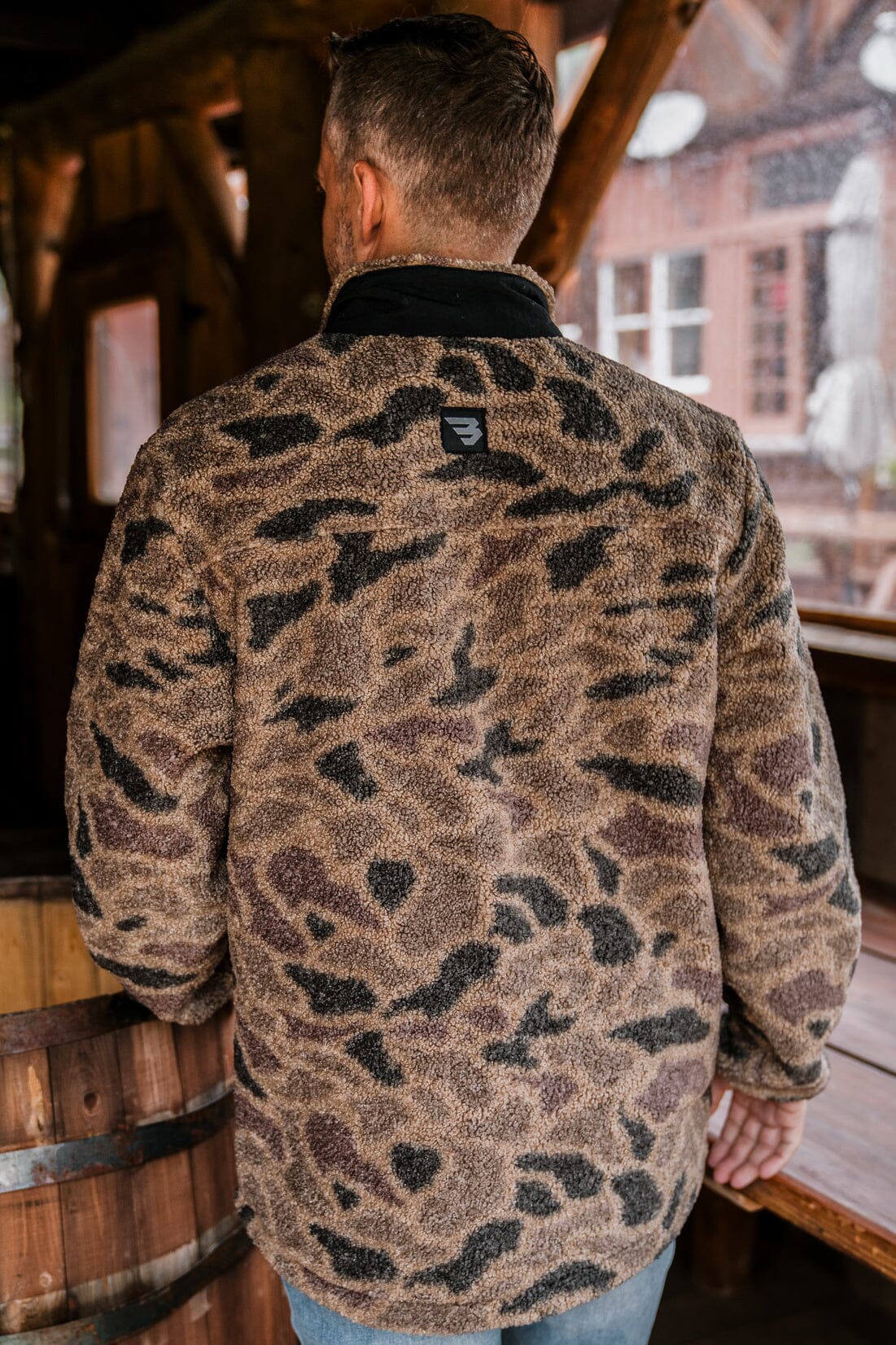 sherpa quarter zip - Rocky Mountain camo