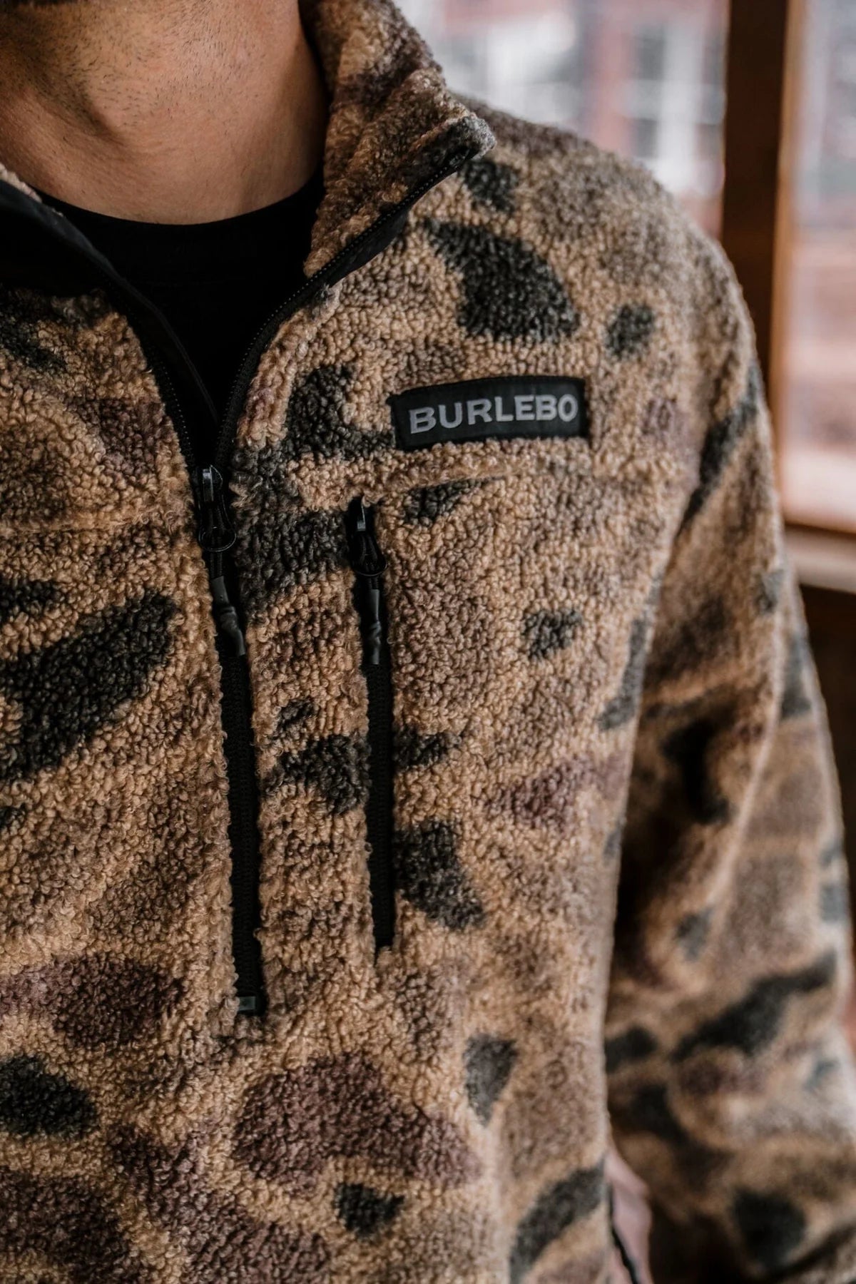 sherpa quarter zip - Rocky Mountain camo