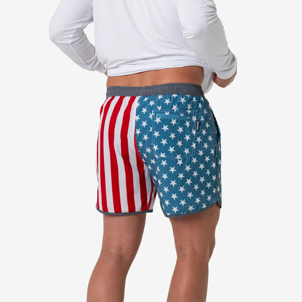 Throwback USA Swim Trunk