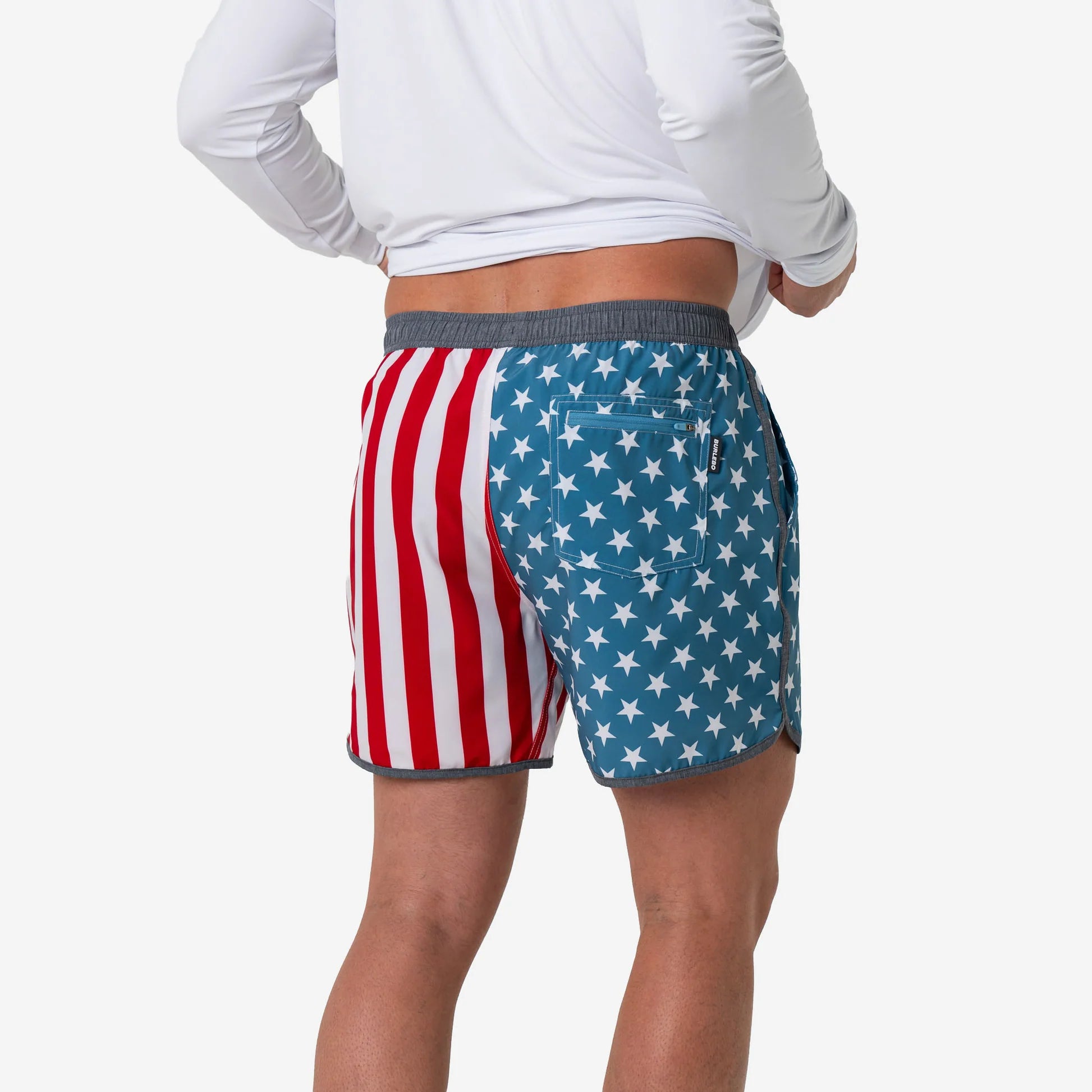 Throwback USA Swim Trunk