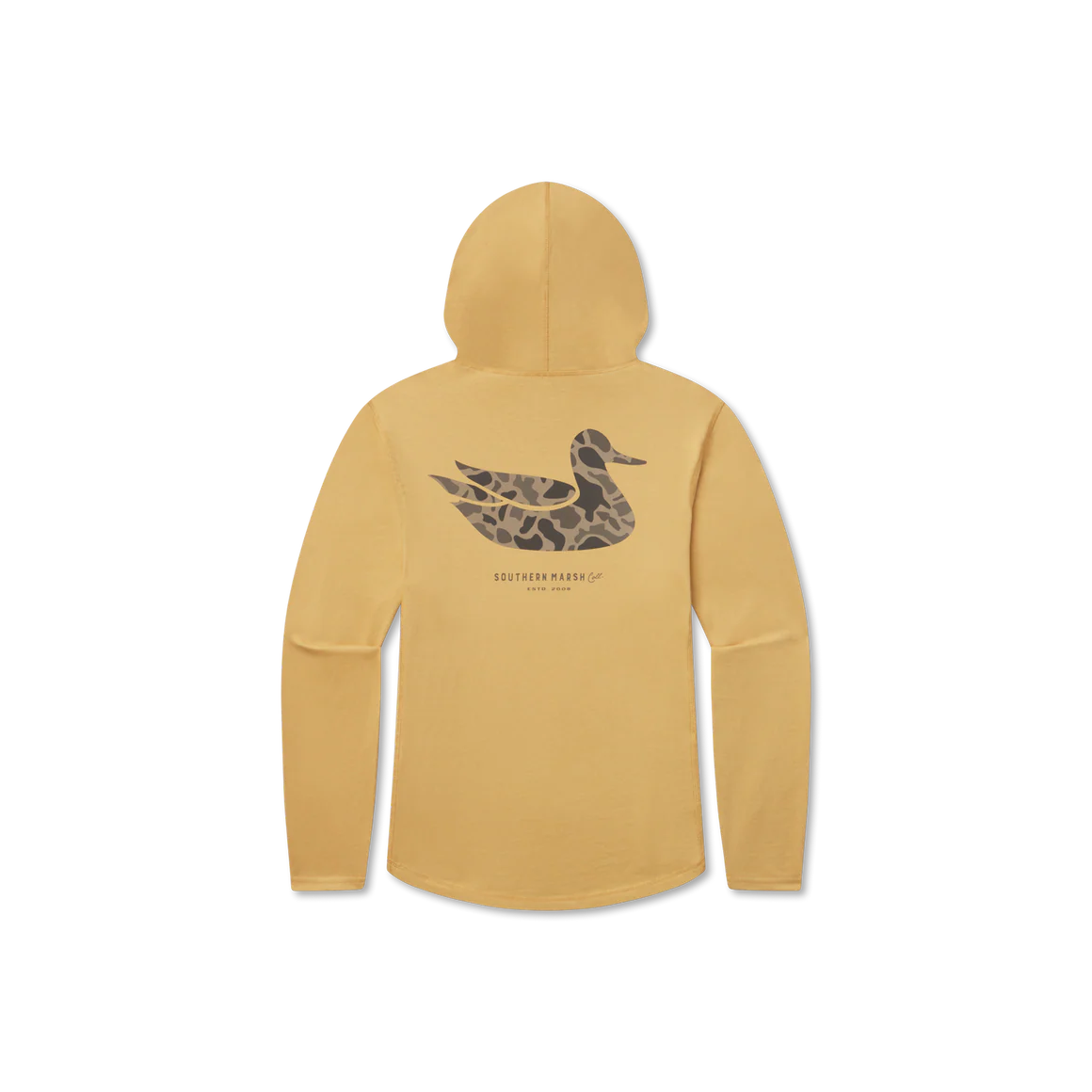 Hoodie Tee - Khaki Gold